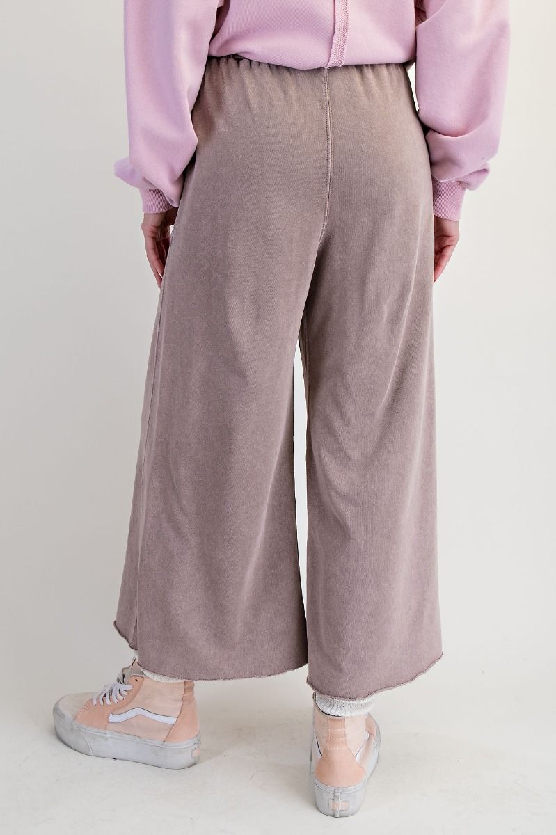 Mineral Wash Boho Pant - Ash