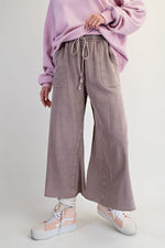 Mineral Wash Boho Pant - Ash