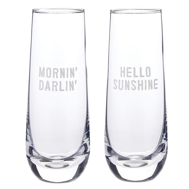 Hello Sunshine Juice Cleanse Glass Set