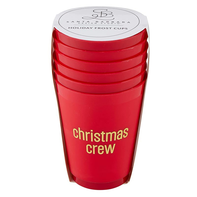 Christmas Crew Foil Cups - 6 PK