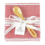 Merry Towel & Spoon Set - Red