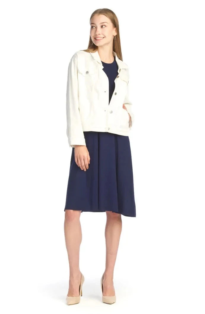 Denim Stretch Jacket - White
