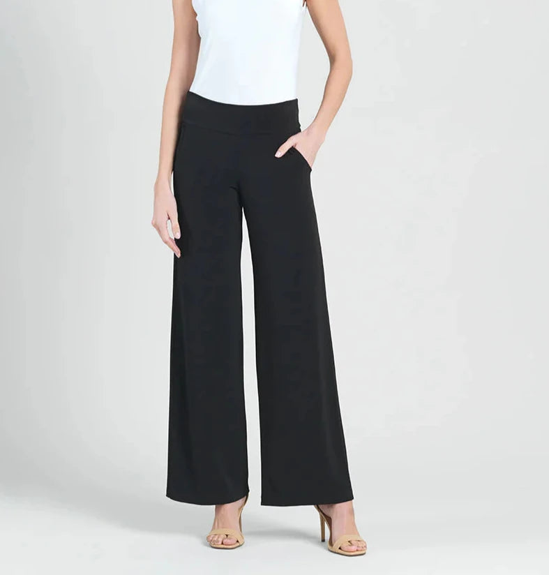 Signature Wide Leg Pocket Pant - Black