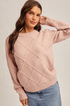 Pearl Detail Sweater - Pink
