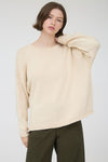 Raw Edge Oversized Sweater - Oatmeal