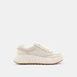 Selina Woven Tennis Shoe - Bone