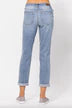 JB82335 Bleach Wash Boyfriend Jean - LT. Denim