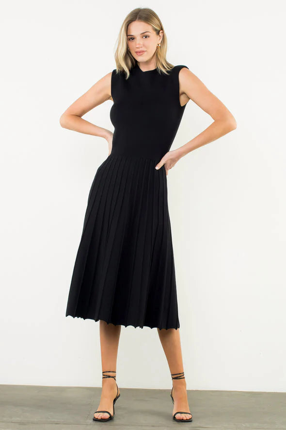 Sleeveless Knit Maxi Dress - Black The Coral Sash Sleeveless Knit Maxi Dress - Black The Coral Sash