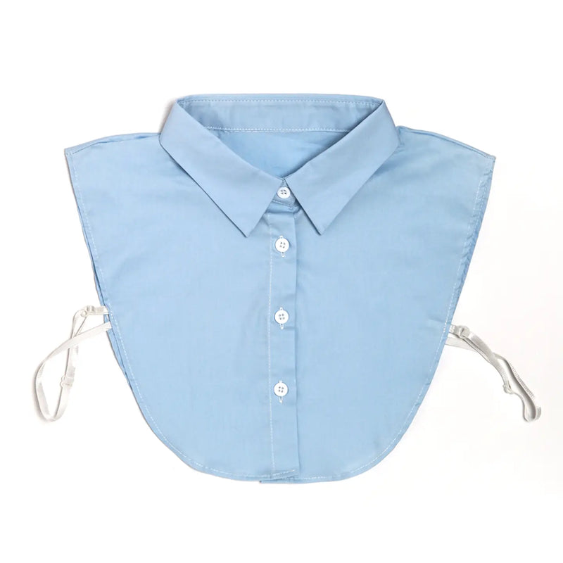 Solid Faux Collar - Light Blue