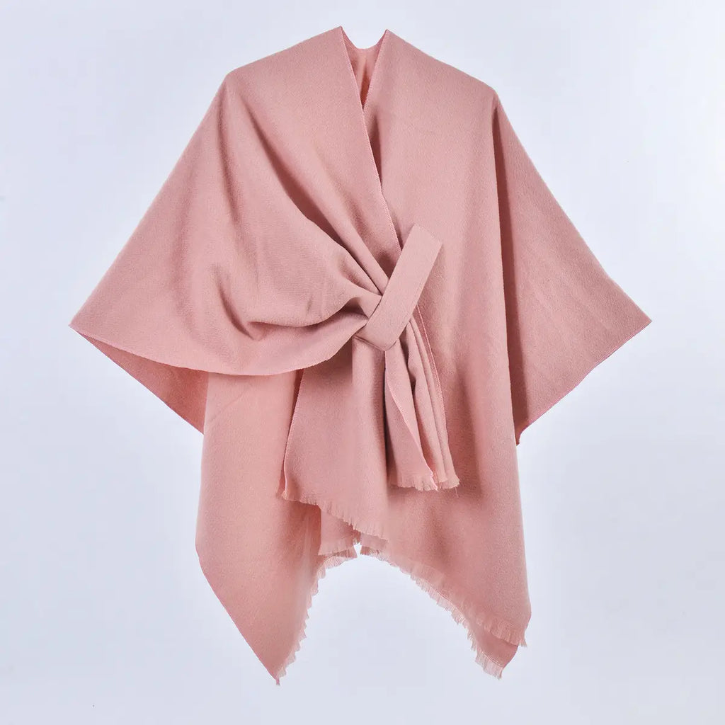 Solid Pull-Thru Wrap - Dusty Pink