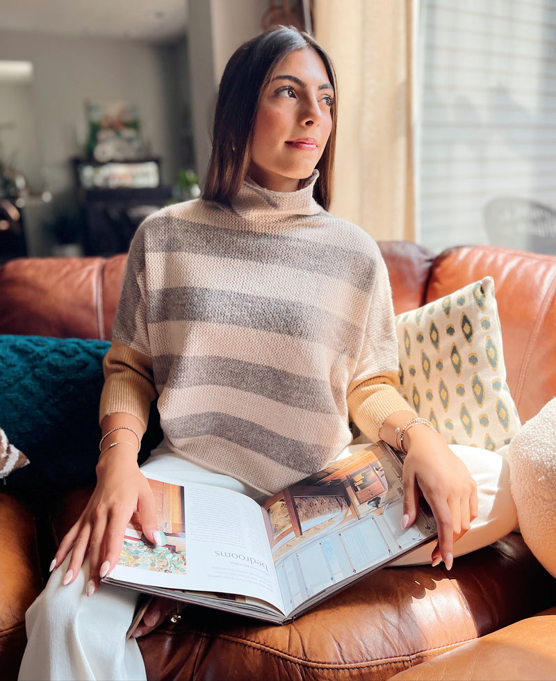 London Stripe Sweater - Beige Multi