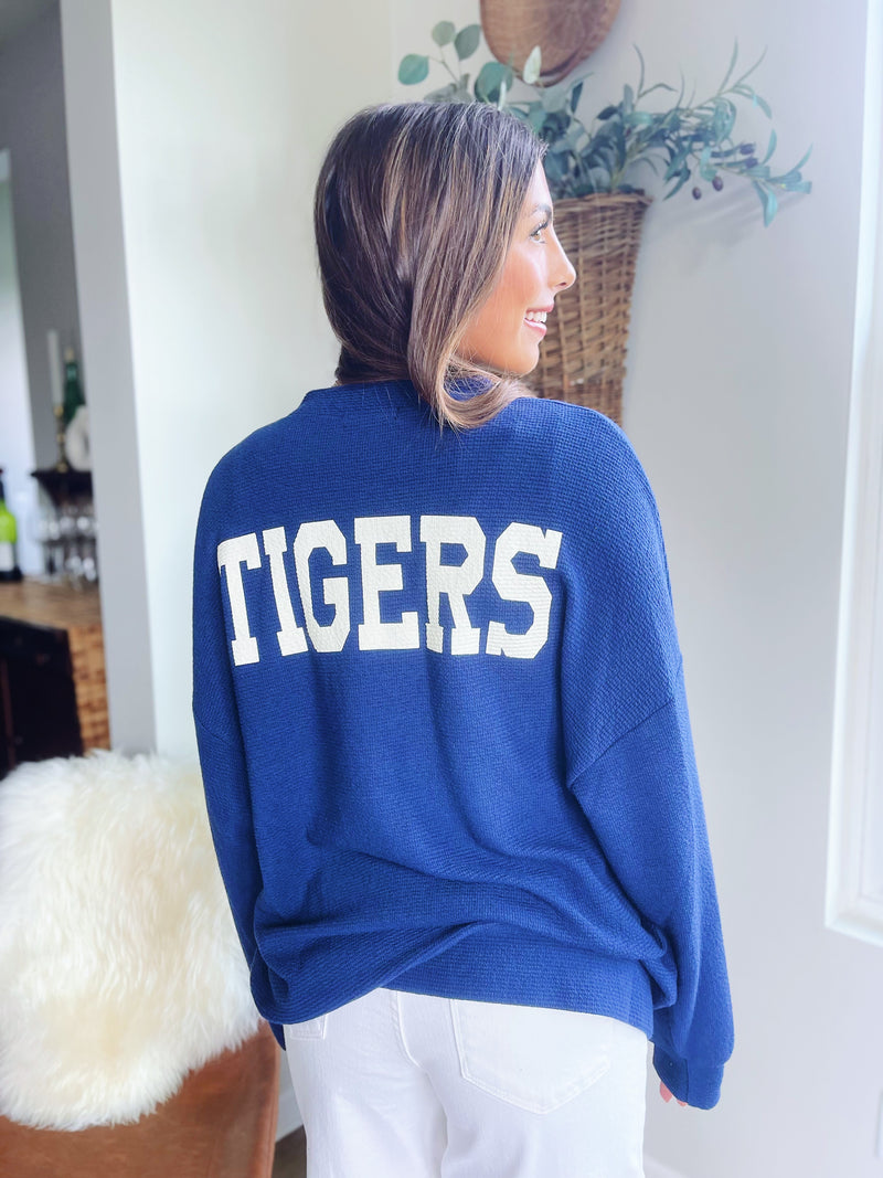 Tigers Crewneck Sweatshirt - Navy