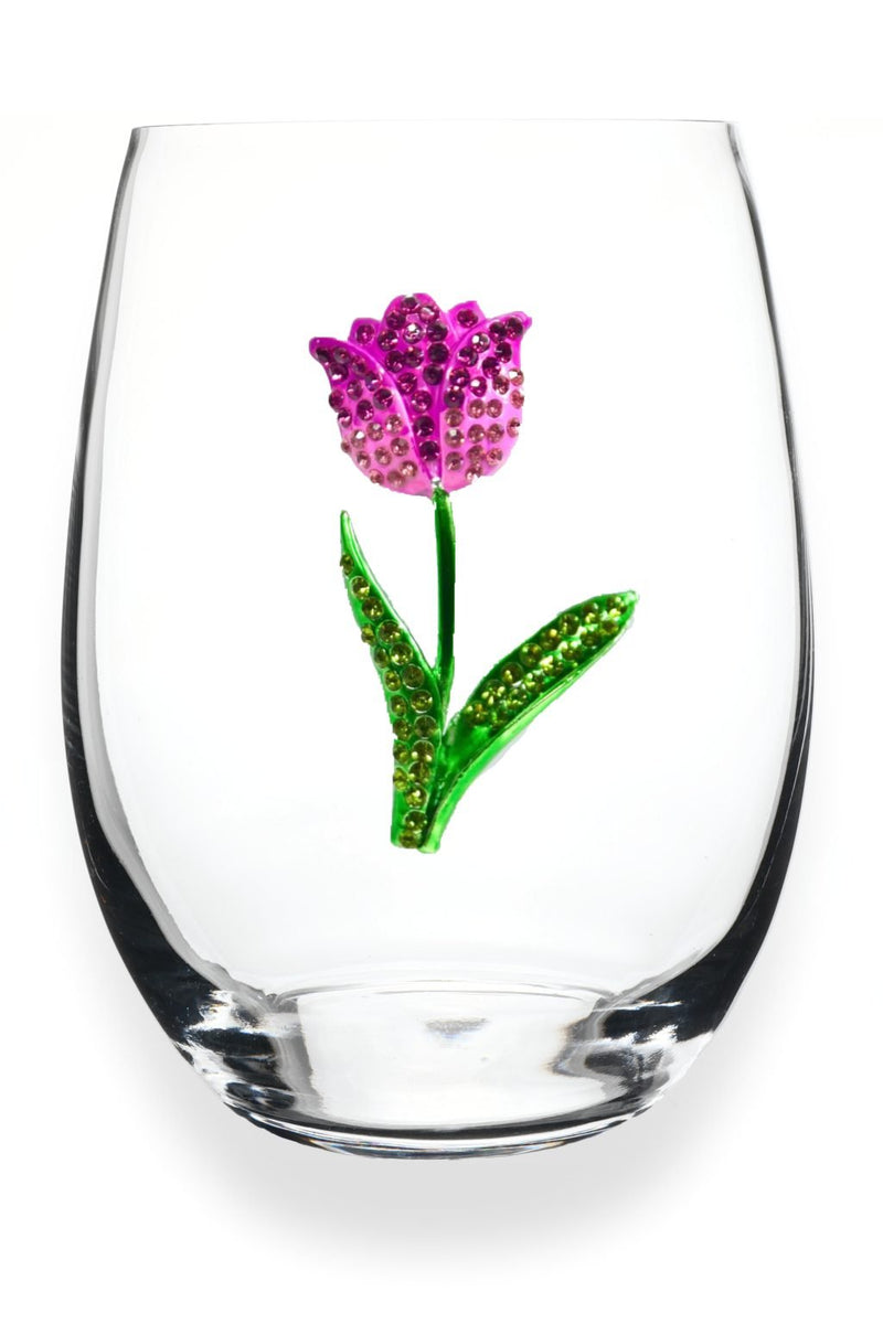 QJ Stemless Wine Glass - Tulip