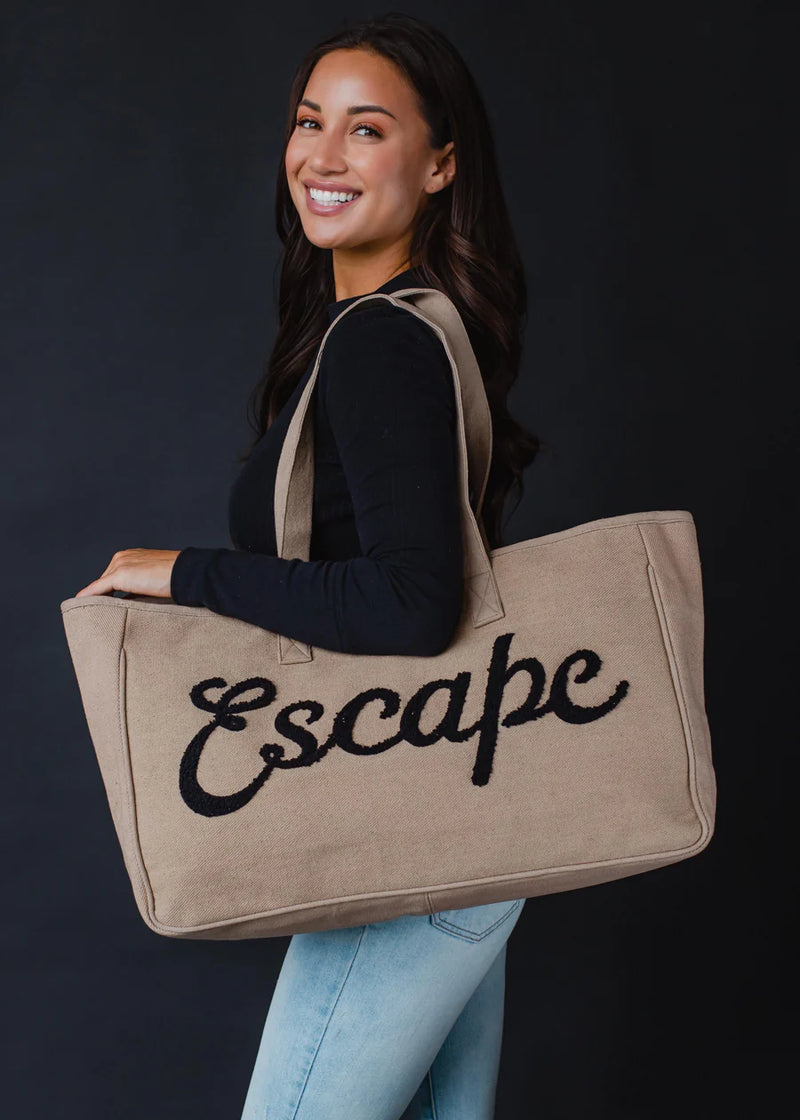 Canvas Escape Tote - Tan