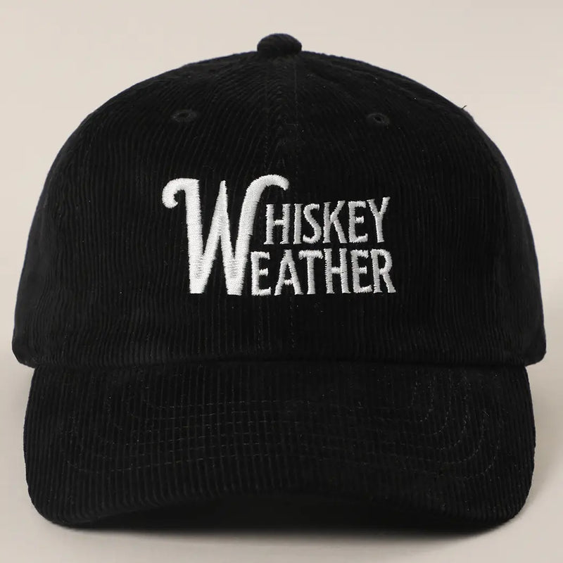 "Whiskey Weather" Ball Cap - Black