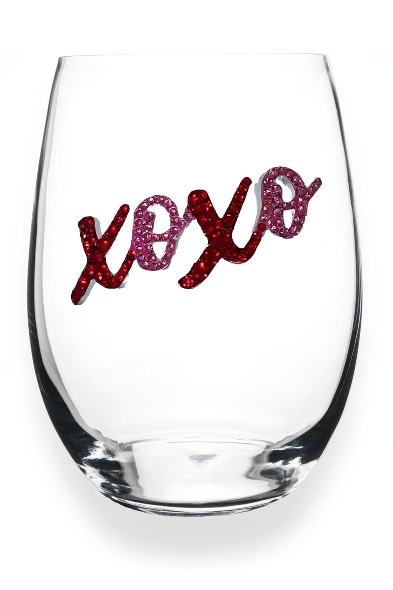 QJ Stemless Wine Glass - XOXO