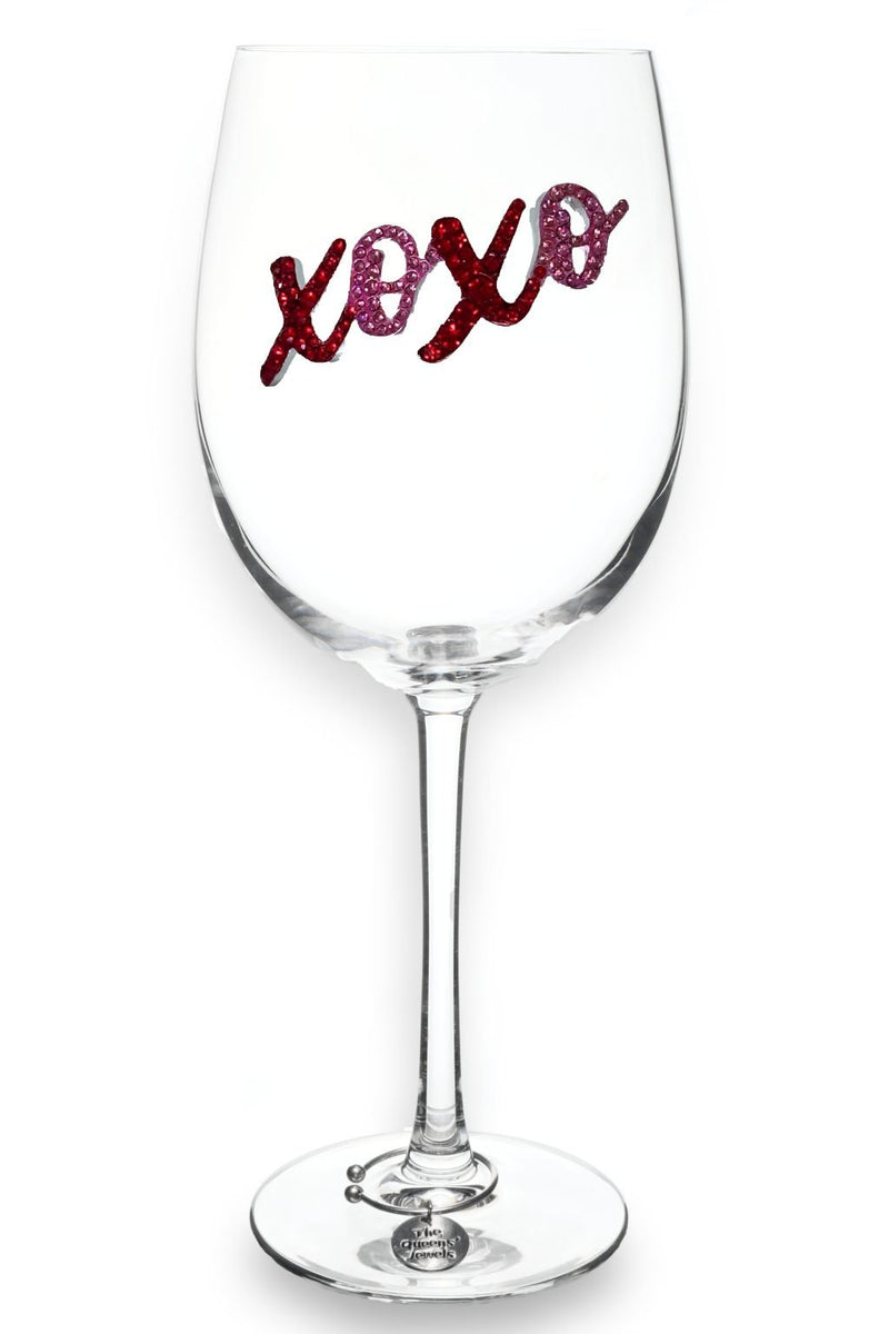 QJ Stemmed Wine Glass - XOXO