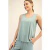 Modal Sleeveless Tank Top - Moss Green