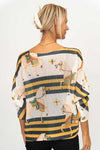 Dolman Sleeve Carousel Top - Off White