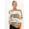 Dolman Sleeve Carousel Top - Off White