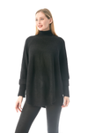 Brighton Knit Poncho - Black