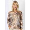 Dolman Sleeve "Artsy" Knit Top - Beige