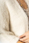 Cozy Texture Open-Front Cardigan - Cream