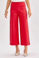 Magic Wide Leg Cropped Pant - Dragon Fruit