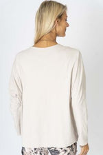 Vintage Rock Pullover Top - Sand