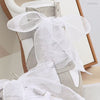 Wide Ribbon Organza Shoelaces - White