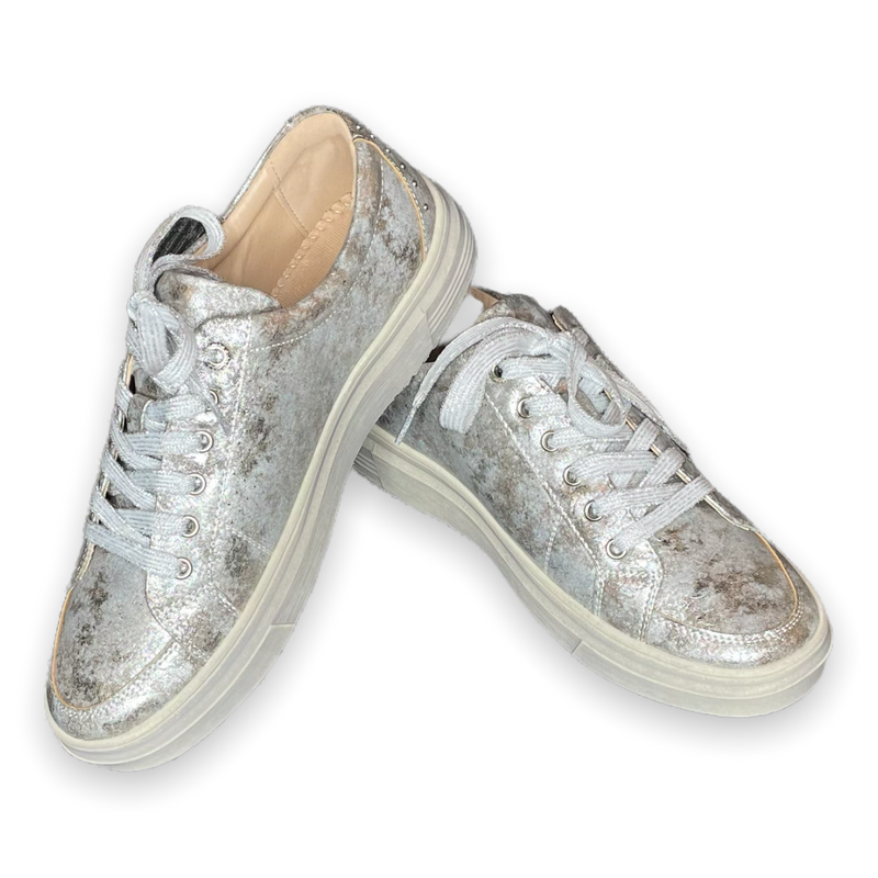 Down Time Shoe- Silver Metallic