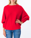 Slouchy Sweater - Scarlet
