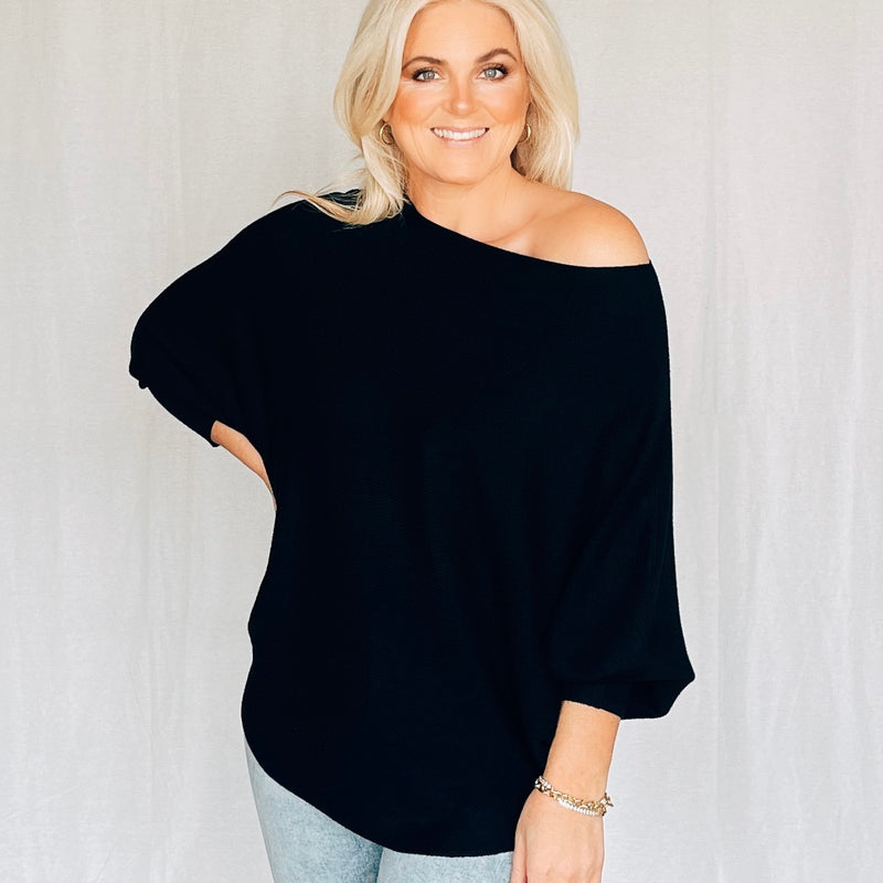 Slouchy Sweater - Black