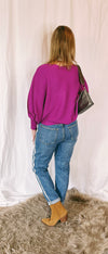 Slouchy Sweater - Pink Punk