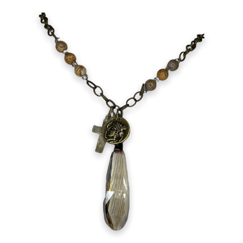 Heavenly Crystal Charm Necklace