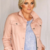 Denim Stretch Jacket - Blush