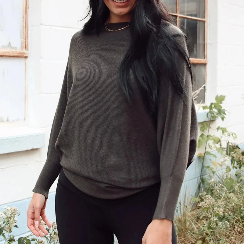 Slouchy Sweater - Charcoal