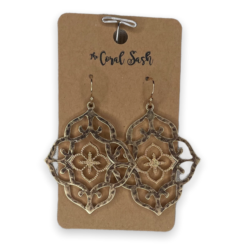 Charm Dangle Earring - Gold